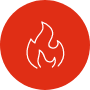 Red Circle Icon for Wildfire